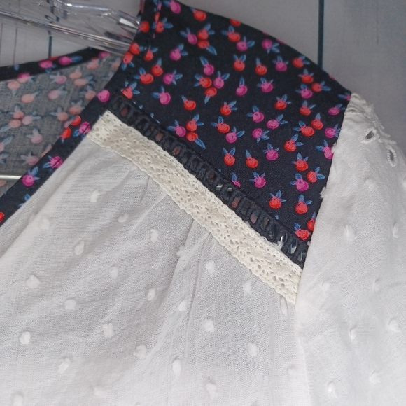 Matilda Jane lightweight 100% Cotton  long sleeve v-neck blouse - Picture 9 of 16